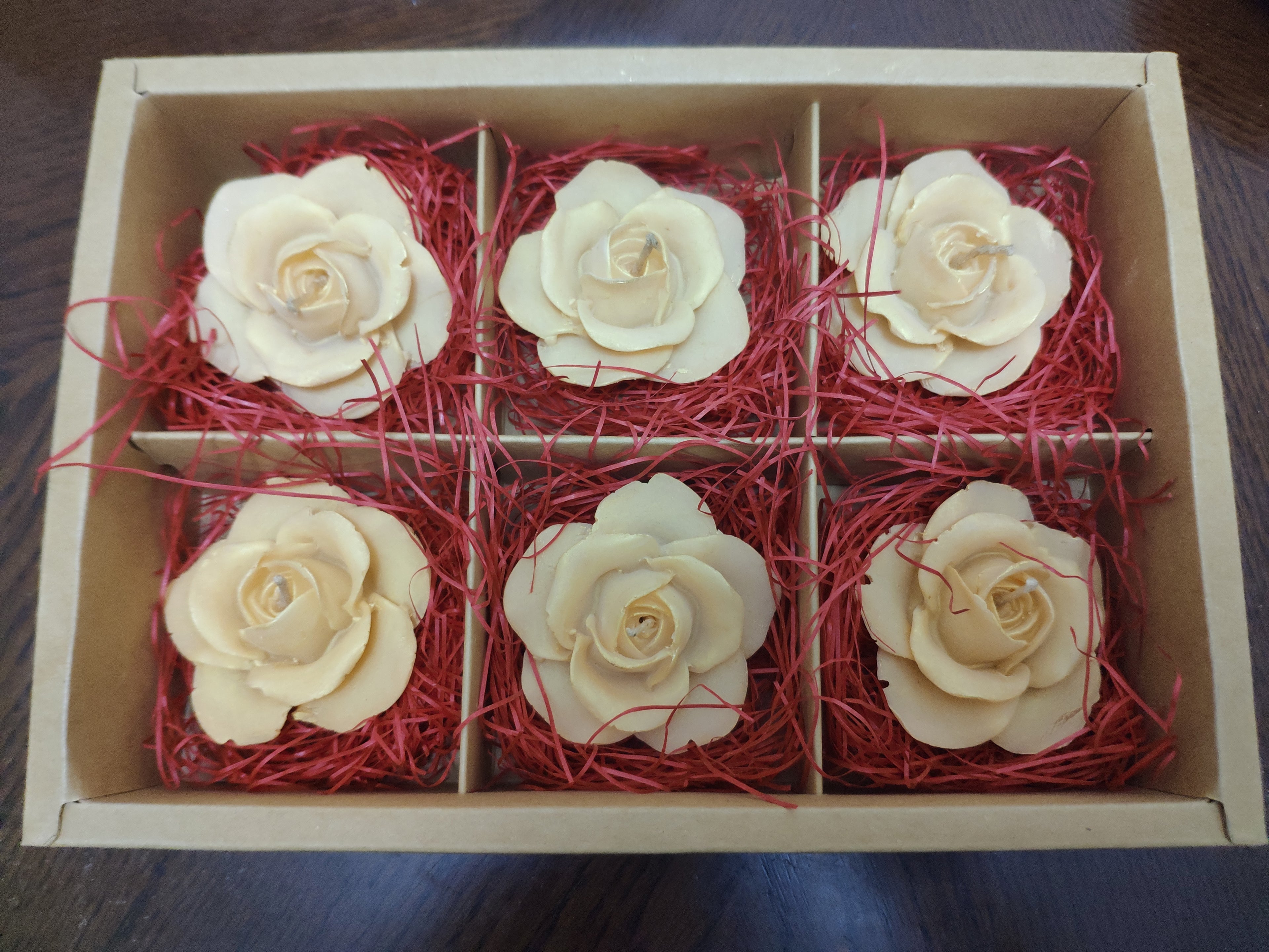 《漫時光/慢食光》Romantic Time Light/Slow Eating Light Gold Floating Rose Candle (Box of 6)  - Style 1